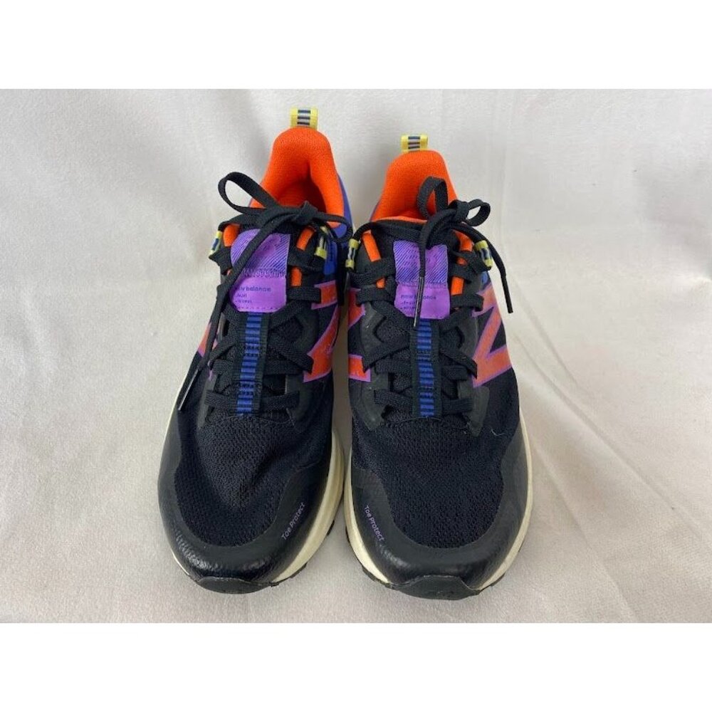 New Balance Women's 8.5 Dynasoft Nitrel V4 Trail Running Shoe Black/‎ Orange. - Picture 2 of 5